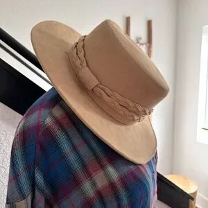 ASM | Accessories | Asm The Naked Tan Wide Brim Hat Nwot Os  display picture 1